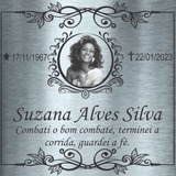Placa Aço Inox 30x30cm Para Túmulo Jazigo Sepultura Campa