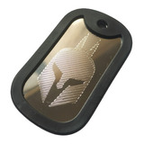 Placa Aço Inox Dog Tag Dupla Gravação Personalizada C/imagem