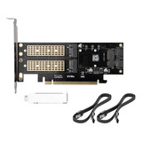 Placa Adaptadora 3 Em 1 Ngff E Msata Ssd M.2 Nvme Para Pcie