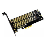 Placa Adaptadora Pcie X4 Dual M.2