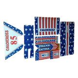 Placa Adesivo Espumas Caloi Cross Extra Light Americana Azul
