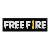 Placa Alto Relevo Free Fire Gamer Decoração Geek