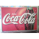 Placa Antiga Beba Coca Cola Marca