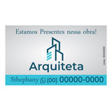 Placa Arquiteta Para Obra Pvc 2mm 50x70 10 Unid
