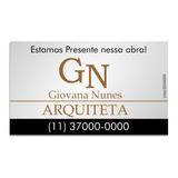 Placa Arquiteta Para Obra Pvc 2mm 53x38 30pçs