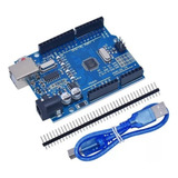 Placa Atmega328p Smd Compativel Com Arduino Uno R3 C/cabo