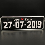 Placa Automotiva Noiva - Promoção Casamento Decorativa