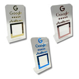 Placa Avaliação Qr Code Google Em Acrílico - Cristal