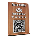 Placa Avaliação Trip Advisor Qr Code
