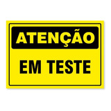 Placa Aviso Alerta Sinalização Atenção Em