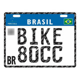 Placa Bike 80cc 13x17 Pvc 2mm