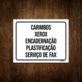 Placa Carimbos Xerox Encadernação Plastificação Fax