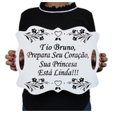 Placa Casamento Mdf Noiva Entrada De Igreja Personalizada P7