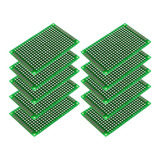 Placa Circuito Impresso Dupla Face Ilhada 4x6cm - 10 Peças
