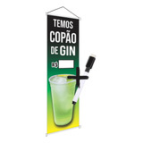 Placa Copão De Gin Banner Bebida