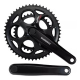 Placa De Alavanca Shimano Tourney Fc-a070 50-34 170 Mm 2x7/8 V, Cor Preta