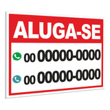 Placa De Aluga-se Casa, Loja, Deposito 50x40cm Com Telefone