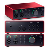 Placa De Áudio Focusrite Scarlett 4i4