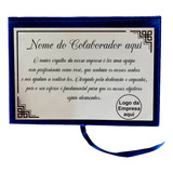 Placa De Homenagem Funcionários Colaborador Estojo Capa