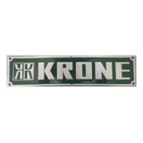 Placa De Identificação Carreta Krone - Traseira