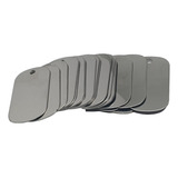 Placa De Identificação Militar Dogtag Em Inox 304 Lote 100u