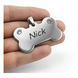 Placa De Identificação Pet Cachorro Gato Gravada Laser