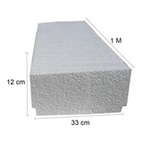Placa De Isopor Para Laje H12 Eps 100x33x12cm Com 1 Unidade