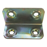 Placa De Juncao Dobrada 20x40x1mm Em Aco Galv Zi A