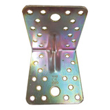 Placa De Juncao Dobrada 90x100x3mm Em Aco Galv Zi