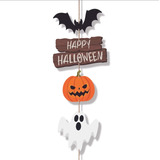 Placa De Porta Halloween Travessuras Kit