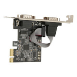 Placa De Porta Serial Pci Express Rs232 Db9 De 2 Portas Pcie