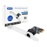 Placa De Rede 10/100/1000mbps Pci-e Gigabit