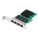 Placa De Rede Servidor 4 Portas Gigabit Ethernet Pci-e X1