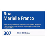 Placa De Rua Impermeavel Marielle Franco