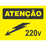 Placa De Sinalização | Atenção 220v