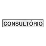 Placa De Sinalização Alumínio 05x25cm Consultório Indika