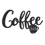 Placa De Sinalização Com Letras Para Café Bar, 30x18cm