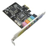 Placa De Som Pci Express 5.1/ 6 Canais - Surround 48khz