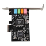 Placa De Som Pcie 5.1 Placa De Som Pci Express Surround 3d