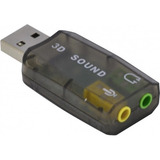 Placa De Som Usb 5.1 Adaptador