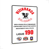Placa De Vigilância Solidaria 60x40