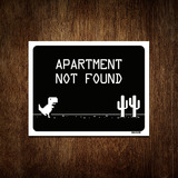 Placa Decorativa - Apartament Not Found 18x23