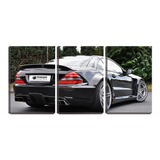Placa Decorativa 45x96 Traseira De Mercedes Preta