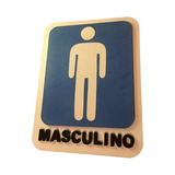 Placa Decorativa Banheiro Masculino Mdf 1