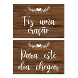 Placa Decorativa Cadeira Dos Noivos Casamento Kit 2 Peças