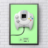 Placa Decorativa Controle Game Dreamcast -