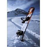 Placa Decorativa Esporte Snowboard 40 X