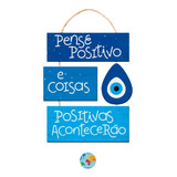 Placa Decorativa Frases Positividade Proteção Olho
