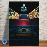Placa Decorativa Game Jogo Console Atari
