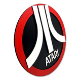 Placa Decorativa Logo Atari Console Game